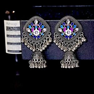 Indian Pakistani Afghani Boho Ethnic Drop Earrings